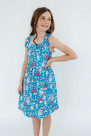 SALE Jellyfish Jamboree Ruffle Cross Back Dress