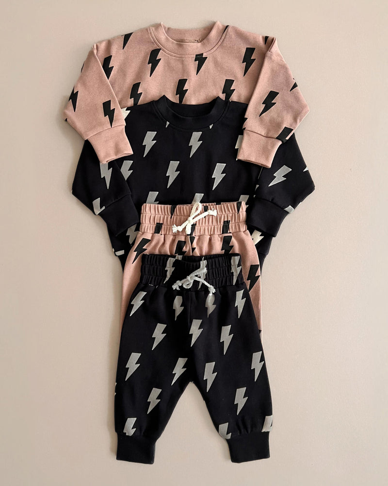 Jogger Set | Black Bolts