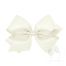 Wee Ones Classic Grosgrain Hair Bow with No-Slip Clip – Multiple Colors & Sizes
