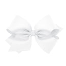 Wee Ones Classic Grosgrain Hair Bow with No-Slip Clip – Multiple Colors & Sizes