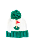 Golf Flag Bobble Hat, Green