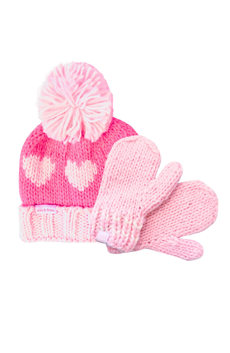 Hearts Bobble Hat