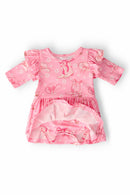 Howdy 3/4 Sleeve Flutter Twirl Bodysuit