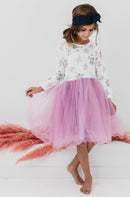 Lilac Unicorn Dream L/S Tutu Dress