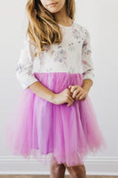 Lilac Unicorn Dream L/S Tutu Dress