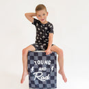 Bamboo Shorts Set | Palm Style Black