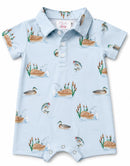Lake Day Polo Shorty One-Piece