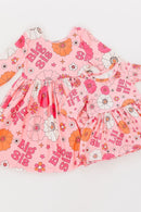 SALE Lil Sis Floral 3/4 Twirl Bodysuit