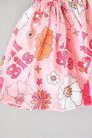 SALE Lil Sis Floral 3/4 Twirl Bodysuit