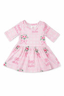 Little Sister Floral 3/4 Twirl Bodysuit