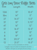 Girl's Long Sleeve Ruffle Shirt