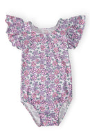 Lovely Lavender S/S Flutter Sleeve Leotard