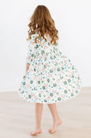 Luck of the Irish 3/4 Sleeve Pocket Twirl Dress