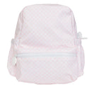 Apple of My Isla Pink Gingham Girls Backpack | Wipeable Kids School Backpack