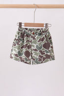 Camouflage print shorts