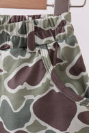 Camouflage print shorts