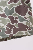 Camouflage print shorts