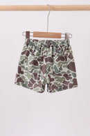 Camouflage print shorts