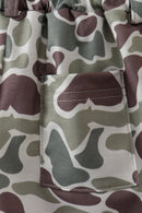 Camouflage print shorts