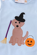 Halloween Witch Dog Embroidery Boy Diaper Set – Cute & Comfy Baby Boy Halloween Outfit