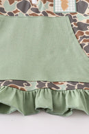 Camouflage Deer Embroidery Girl Hoodie