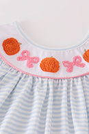 Pumpkin French Knot Girl Pant Set – Boutique Fall Outfit for Toddlers & Girls 🎃🍂