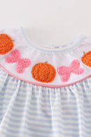Pumpkin French Knot Girl Bubble – Baby Fall Outfit