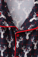 Navy deer print mom gown