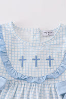 Cross Embroidery Girl Short Set