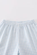 Cross Embroidery Boy Short Set