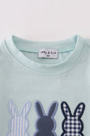 Bunny Applique Boy Bubble