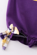 LSU Bow Tiger Applique Bubble