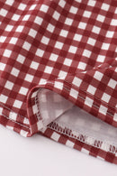 Mississippi MSU embroidery smocked gingham dress