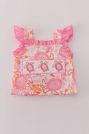 Pink Floral Ruffle Bubble