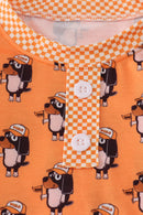 Orange Tennessee go vols print pajamas pants set