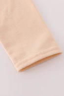 Cream puppy embroidery pants set