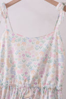 Floral print women dress