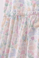 Floral print women dress