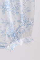 Blue Whale Embroidered Bubble