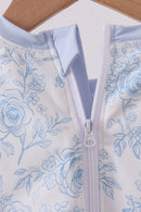 Blue Whale Applique  Rashguard