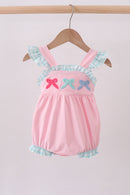 Pink Bow French Knot Bow Bubble