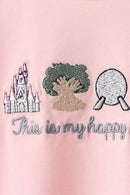 Happy Place Embroidered Bloomer Set