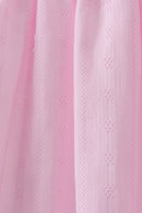 Pink bow smocked ruffle dress