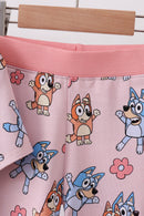 Pink character bamboo 2pc pajama set