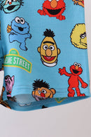 Blue character bamboo pajama set
