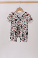 Camo Duck Embroidered Romper