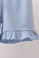 Blue Floral Lace Set