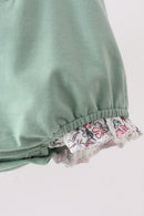 Sage Chicken Applique Bubble