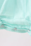 Green Marine Embroidered Jacquard Bubble