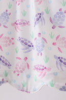Purple Sea Turtle Smocked Set